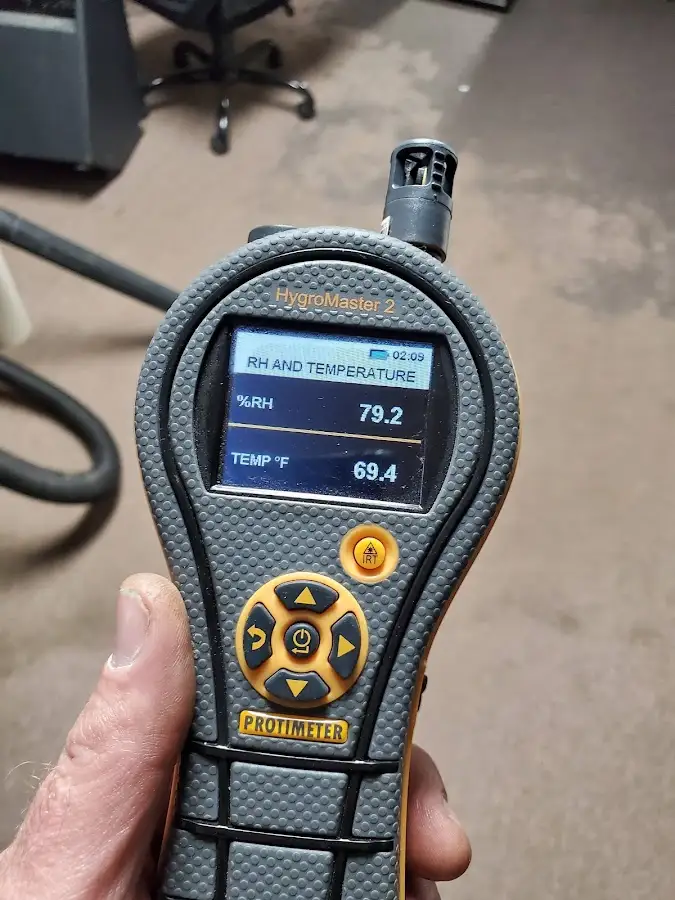 Moisture meter humidity assessment for Fire & Smoke Damage Restoration in Cooper